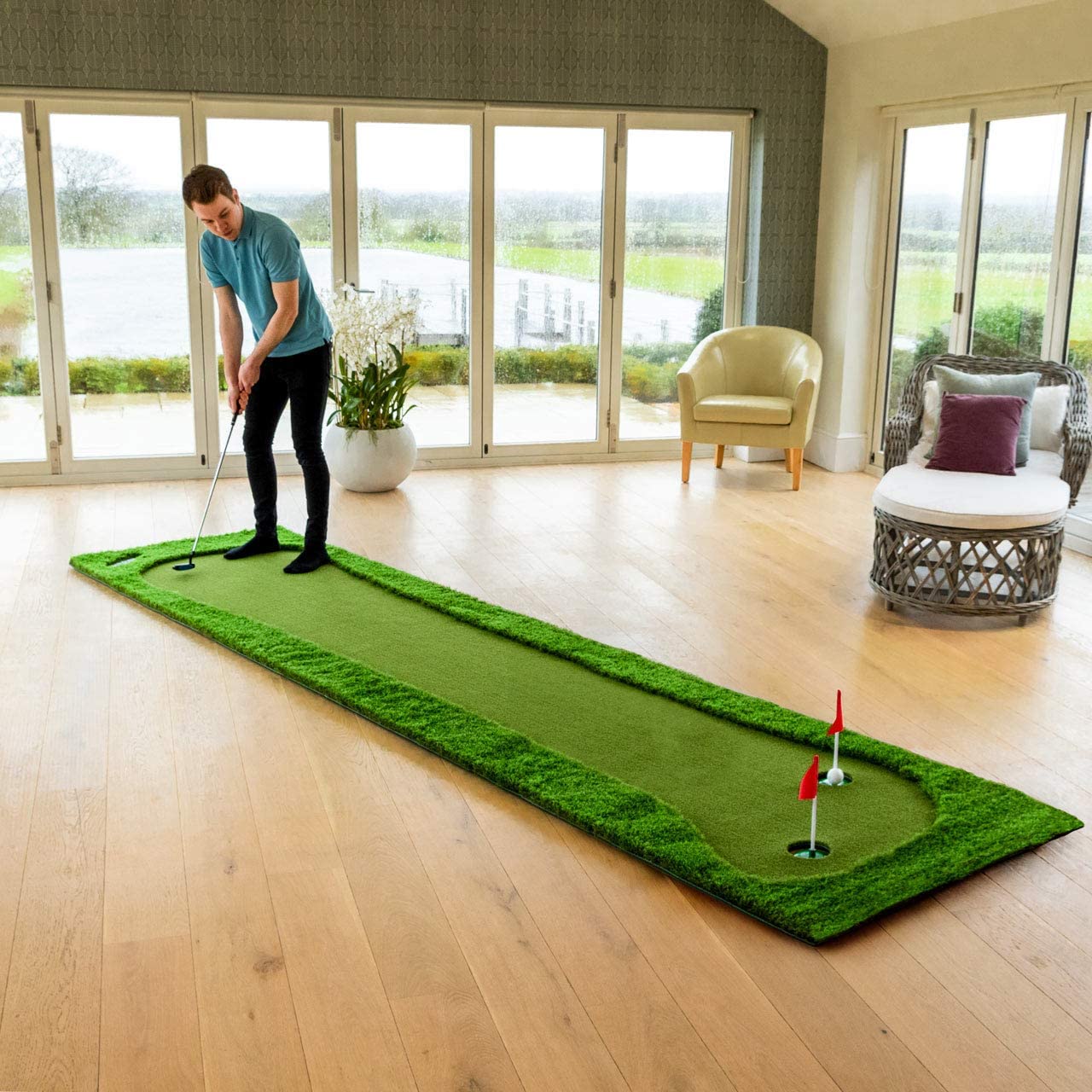 FORB Professional Putting Mats | Golf Accessories | Putting Practice Golf Mat | Indoor Putting Green | Putting Mats Indoor | Three (Standard, XL & XXL)